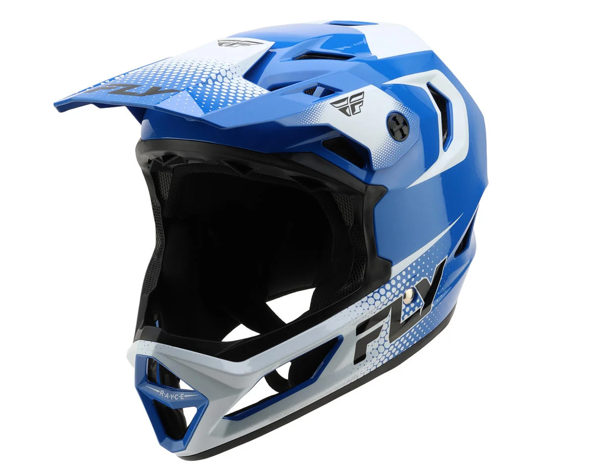 Fly Racing Rayce Sonar Bicycle Helmet (Blue/White/Black) (XS)